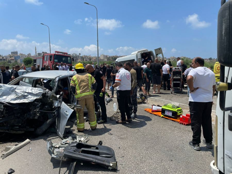 اصابات بحوادث طرق بين الناصرة واكسال وقرب جسر الزرقاء